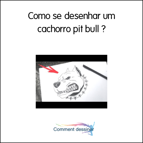 Como se desenhar um cachorro pit bull